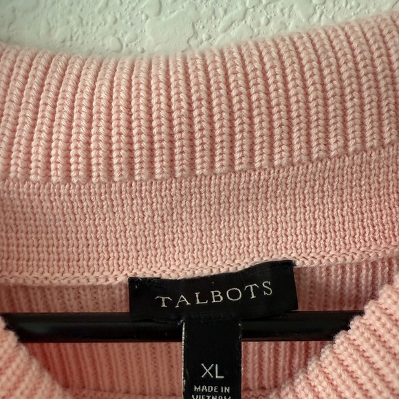 Talbots Pink Cowl Neck Sweater Soft Knit - Picture 6 of 9